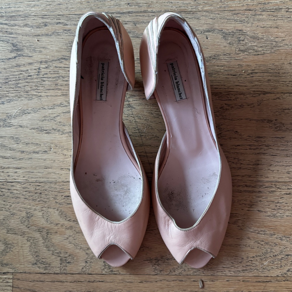 French Peach Open-Toe Women Shoes
